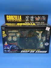 NEW Godzilla Wars Supercharged Action Figure With Power-Up Snap-On Armor 1995
