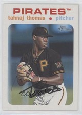 2020 Topps Heritage Minor League Edition White 42/50 Tahnaj Thomas #35 0x1j