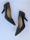 Michael Michael Kors Black Leather Heels Shoes Pointed Toe Size 8.5 — photo 2