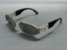 VERSACE VE2287 1000AP Silver Mirror Platinum Men's 58 mm Sunglasses