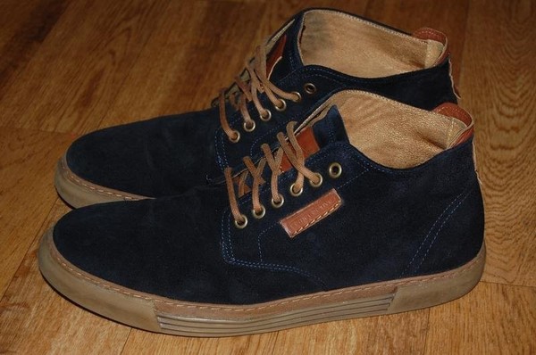 Men Camel Active Boots Navy Leather 44