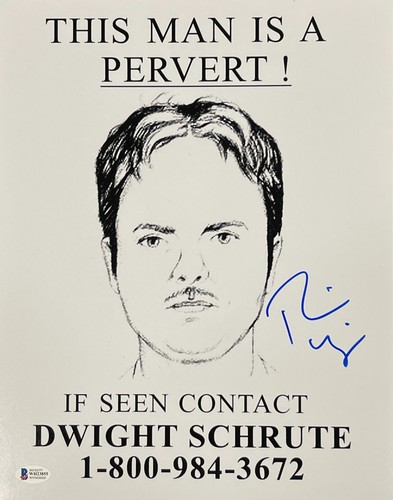 Rainn Wilson Signed 11x14 Photo The Office Authentic Autograph Beckett Witness