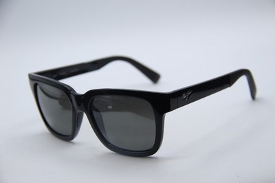 MAUI JIM MJ540-02 MONGOOSE BLACK AUTHENTIC DESIGNER SUNGLASSES 54-18