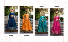 New Designer Pure Chanderi Lehenga Choli With Dupatta For Indian Functional Wear