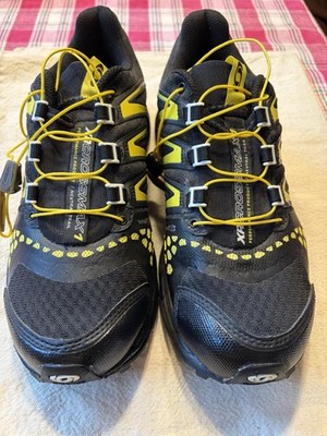 Salomon XR Crossmax Men's Trail Running Sneakers Low Top Drawstring Black/Yellow