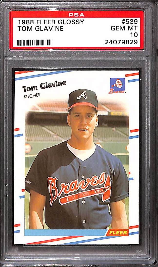 1988 Fleer Glossy #539 Tom Glavine PSA 10 GEM-MT 24079829