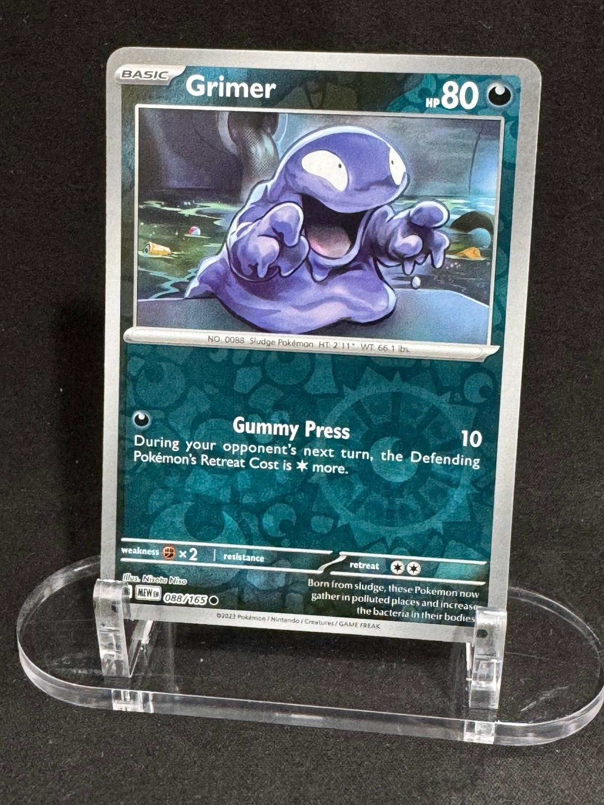 Grimer 088/165 Common 151 Pokemon Reverse Holo Near Mint