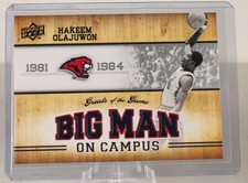 2010 UD  Big Man On Campus Upper Deck Greats of the Game Hakeem Olajuwon #115