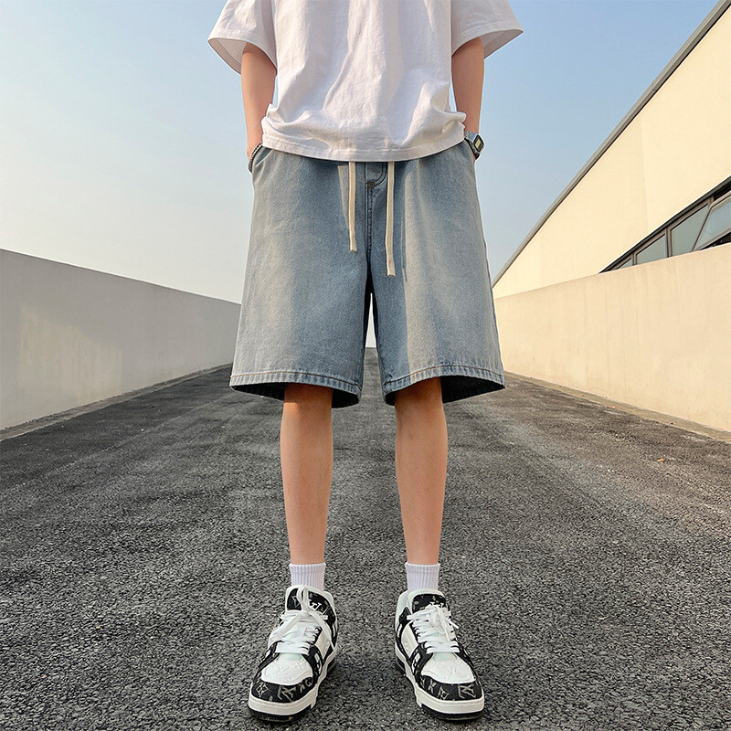 Men's Pants Harbor Wind Loose Casual Sweatpants Summer Denim Shorts