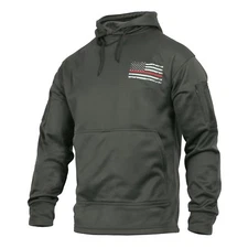 Thin Red Line Concealed Carry Grey Sweatshirt Hoodie Rothco 2331