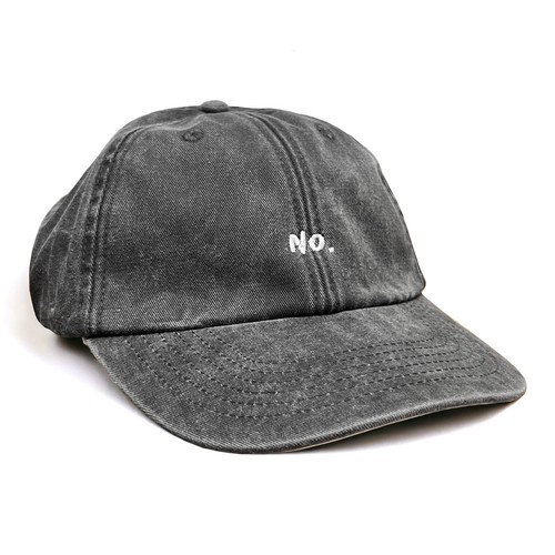 No Washed Embroidered Dad Baseball Cap || Nope Nah Vintage Style Strapback Brim - Picture 7 of 19