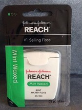 JOHNSON JOHNSON REACH MINT WAXED MINT WAXED FLOSS 55 YD - BRAND NEW