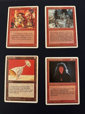 X4 Fourth edition Alt Cards - Brothers of Fire, Sisters Of The Flame, Mons s Gob