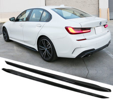 BMW G20 G21 M sport performance side skirt skirts extensions blades gloss black.