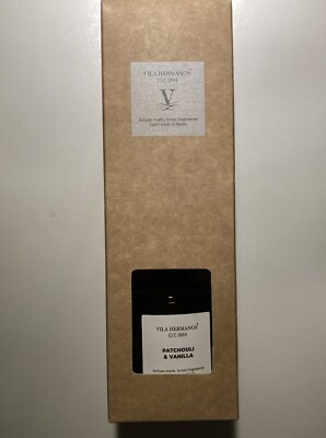 VILA HERMANOS PATCHOULI & VANILLA Reed Diffuser 3.38 oz / 100ml NIB New