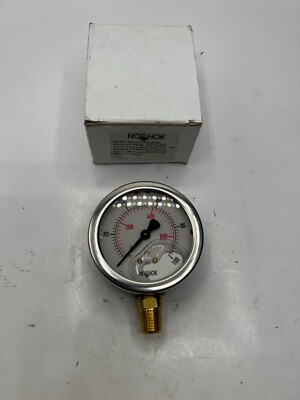 #ad NOSHOK 25 901 100 PSI kPa GY40 Pressure Gauge 2.5quot; 304SS Case Copper Alloy $99.19