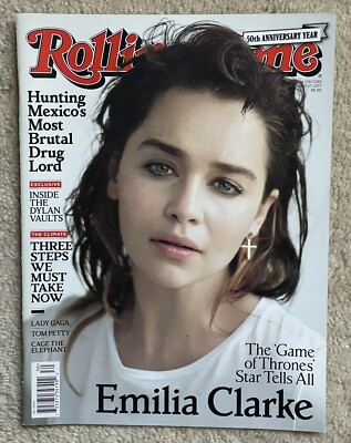 ROLLING STONE MAGAZINE 2017 EMILIA CLARKE-GAME OF THRONES STAR TELL ALL-NO LABEL
