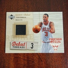 Upper Deck 2005-2006 Rookie Debut Tyson Chandler Jersey Card . rookie card picture
