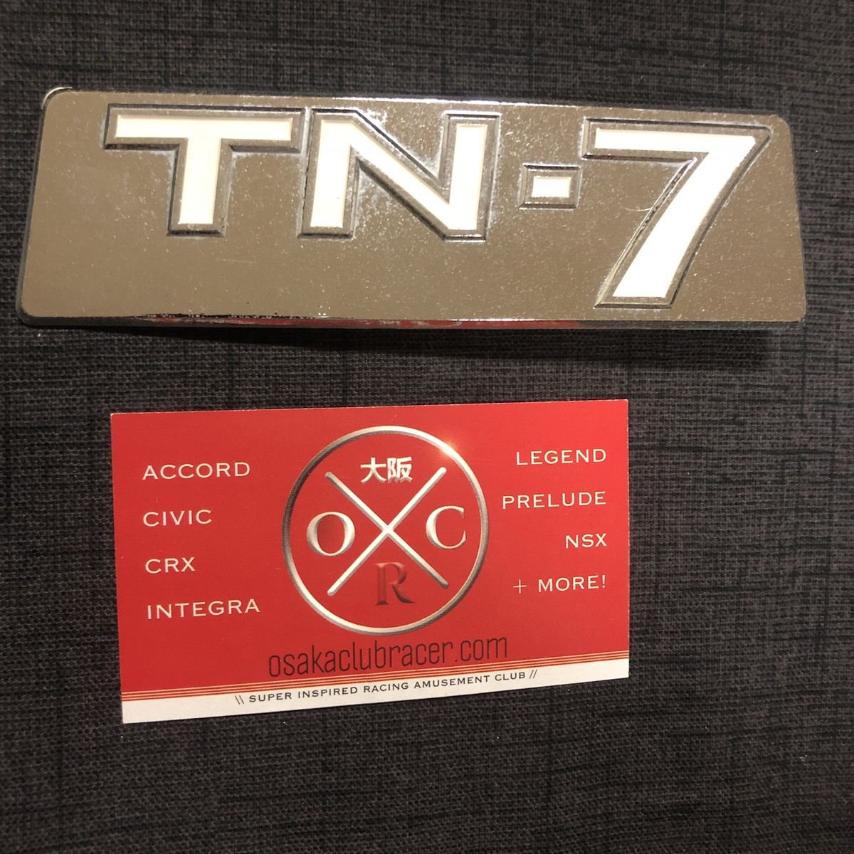 Honda TN-7 Front Rear Emblem Rare JDM TN7 TN-V TN360 75-77 76 74