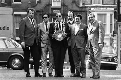 American rock and roll singer Bill Haley with his band The Com- 1968 Old Photo 1