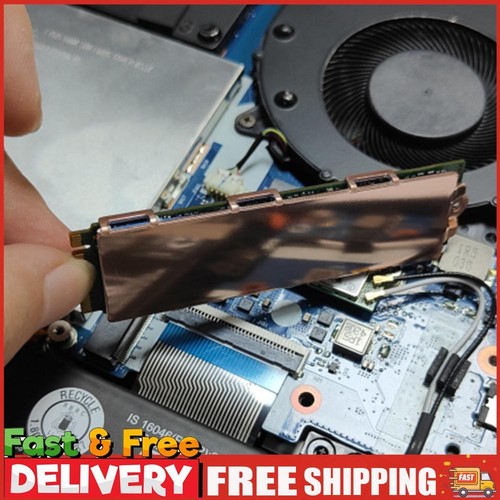Copper M.2 SSD Heatsink Replacement Parts Metal SSD Cooling Heat Sink