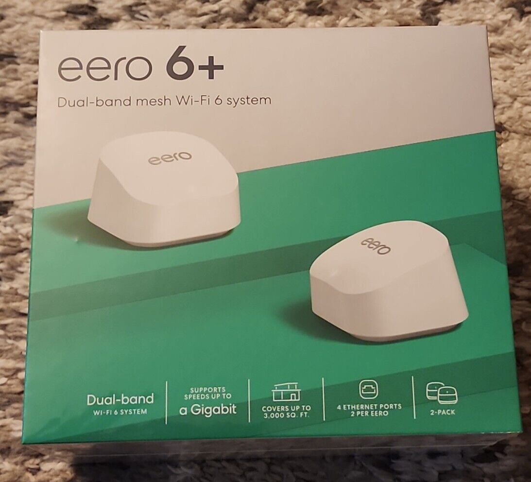 Introducing Amazon eero 6+ dual-band mesh Wi-Fi 6 system with built-in Zigbee...