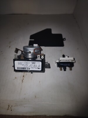 GE Dryer Timer 8299778 Push Start Button 3977456 & Terminal Cover 3396795