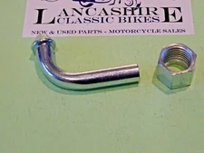 BSA TRIUMPH 1/4 NUT 90 DEGREE SPIGOT 5/16"  BORE FUEL PIPE BSP THREAD 82-3335