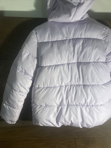 Girls Purple Ski Jacket Hooded Winter Puffer Coat XXL (18) - Picture 10 of 12