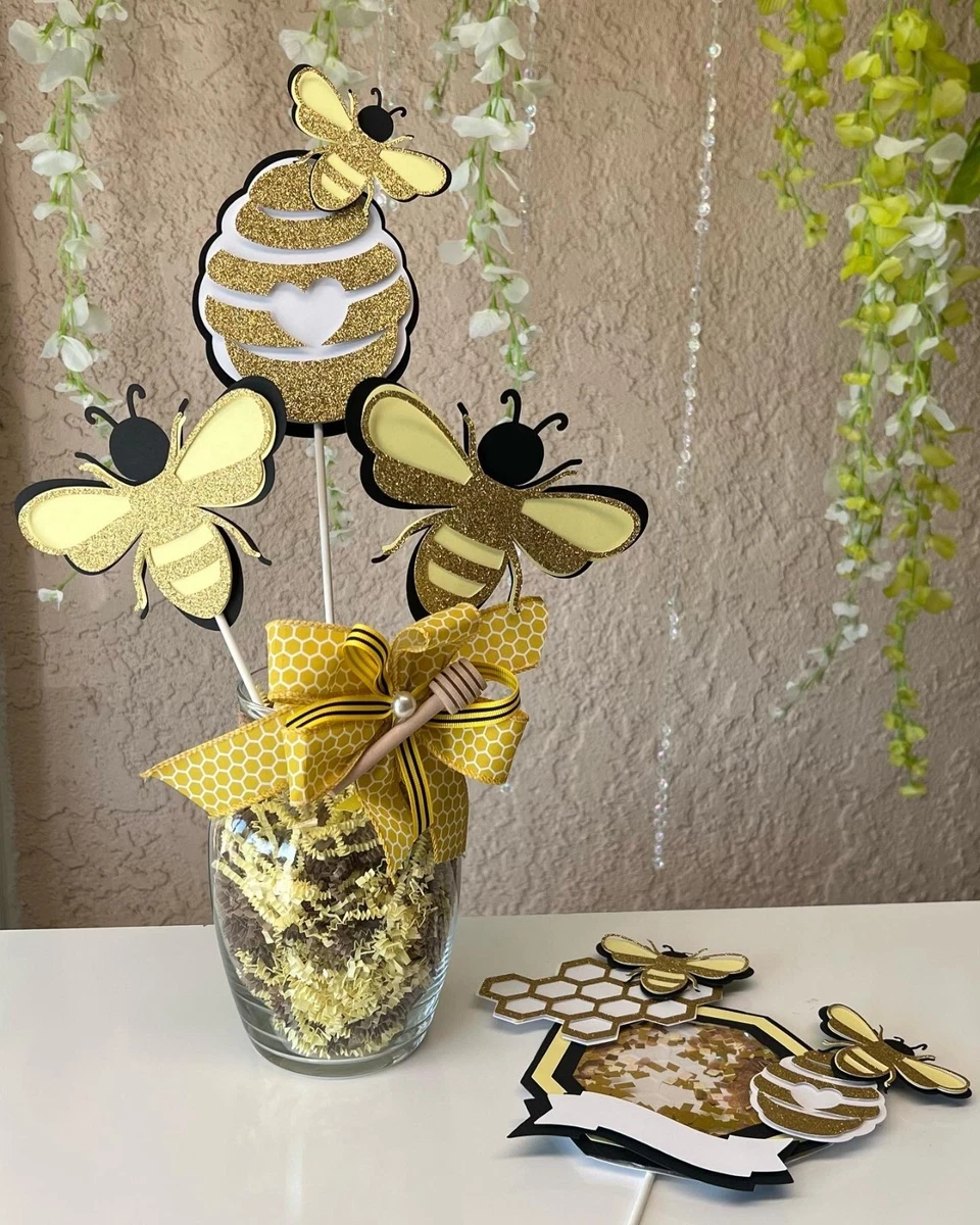 honey bumble bee/ bee centerpieces stick/ bee decoration/ bee decor/hive