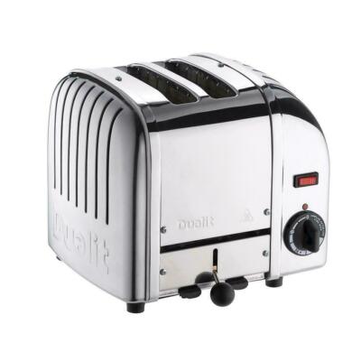 Klassischer DUALIT 2-Scheiben-Vario-Toaster polierter Edelstahl - Made in UK