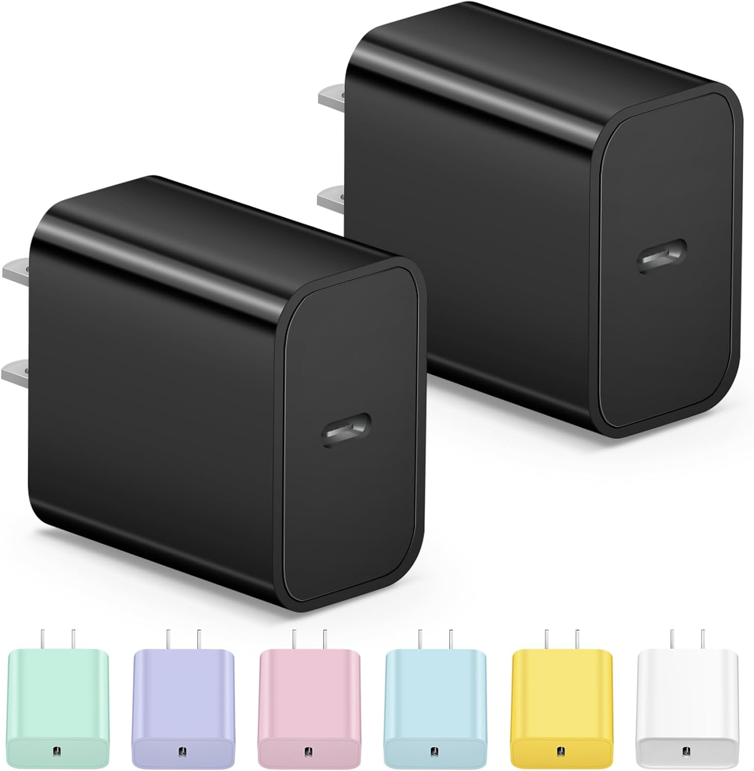 USB C Charger Block Iphone Charger Block Type C Charger 2-Pack for Iphone 16/16