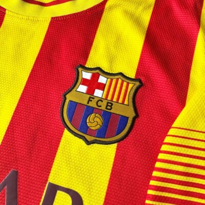 13/14 FC Barcelona Away Jersey S Catalonia Style Travis Scott Worn