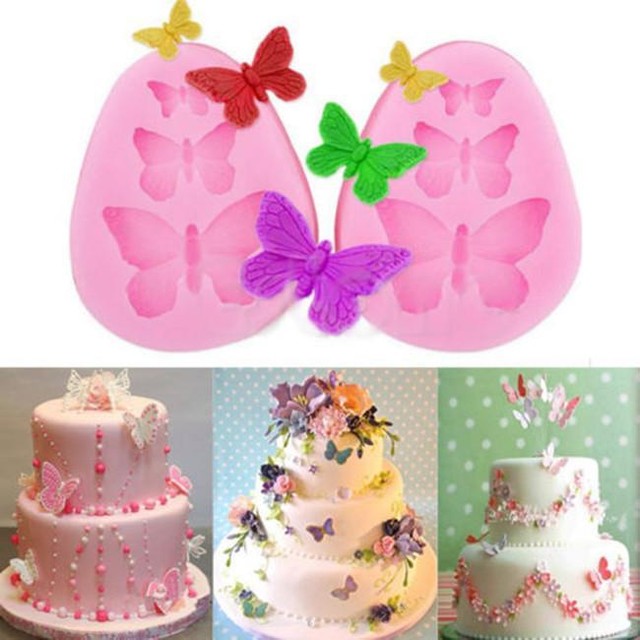 Download 3d Butterfly Cake Decorating Mold Silicone Fondant Chocolate Baking Tool For Sale Online Ebay