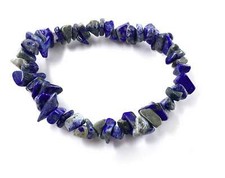 Natural Gemstone Stretch Bracelet Lapis Lazuli