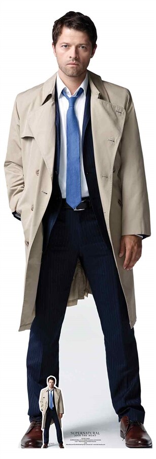 Castiel from Supernatural Cardboard Cutout with FREE Mini - Misha