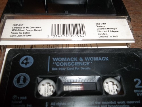 2 CASSETTES BY WOMACK & WOMACK-CONSCIENCE & FAMILY SPIRIT- - Picture 3 of 6