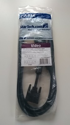 Startech DVI Kabel 10 Fuß/3 m Neu DVI Stecker auf DVI Stecker Display Monitorkabel