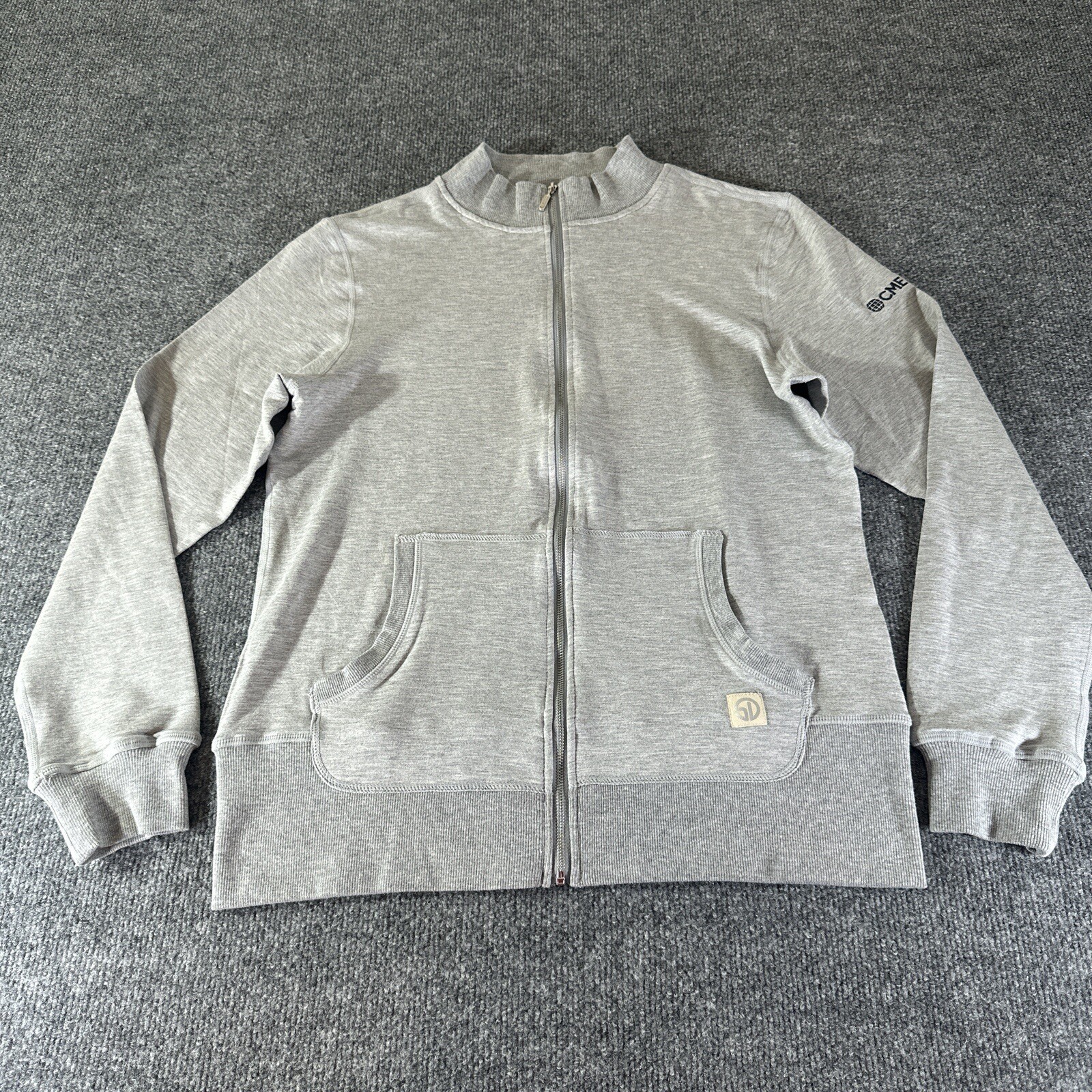 Straight Down Jacket Womens Medium Gray Long Slee… - image 1