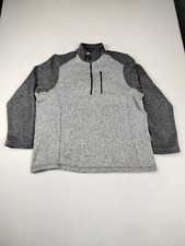 Woolrich 1/4 Zip Fleece Sweater Men's XXL Gray Gorpcore Campcore Outdoors Hiking