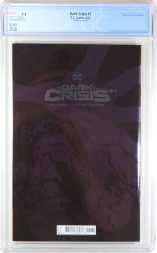 DARK CRISIS #1 (GREG CAPULLO 1:100 RATIO FOIL VARIANT) COMIC BOOK ~ CGC 9.8 NM/M - Picture 2 of 2