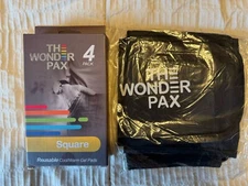 Wonder Pax Red Square Hand Reusable Warm/Cool Gel 4 Pack -NEW