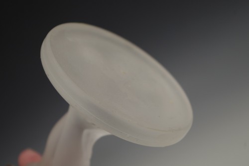 SATIN GLASS ART DECO NUDE FEMALE CANDLE HOLDER CANDLESTICK - Photo 7/7