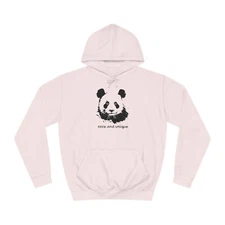 Panda Rare and Unique Animal Unisex College Hoodie
