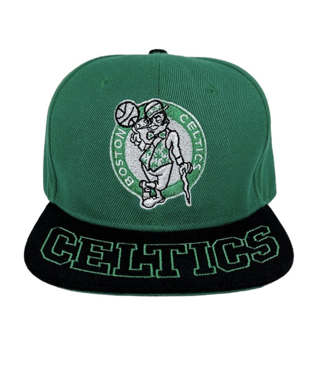 Boston Celtics Mitchell & Ness Snapback Hat Green Black NBA