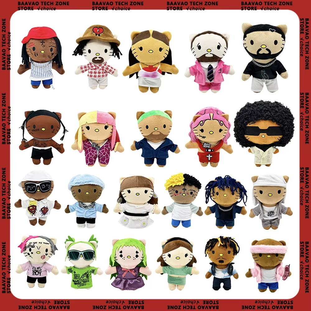 Hello Kitty Kuscheltier HELLO KITTY RAPPER Travis Scott Billie Eilish ...