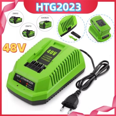 40V Lithium Batterie LadegeräT für GreenWorks 29462 29482 G-MAX Ersatzladegerät