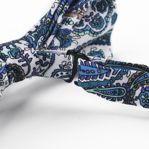 Men's Cotton Flower Paisley Pre-tied Bow Tie Party Tuxedo Shirt Suit Bowtie - Photo 2/30