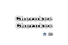 Jeep Cherokee Xj Side- Fender Badge Emblem Pair G1 Stainless - Usa Made