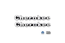 Jeep® Cherokee XJ side- fender badge / emblem pair G1 Stainless - USA made